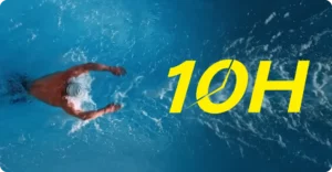 Plavec trénuje s bezdrátovým protiproudem JetSwim X, dlouhá výdrž baterie